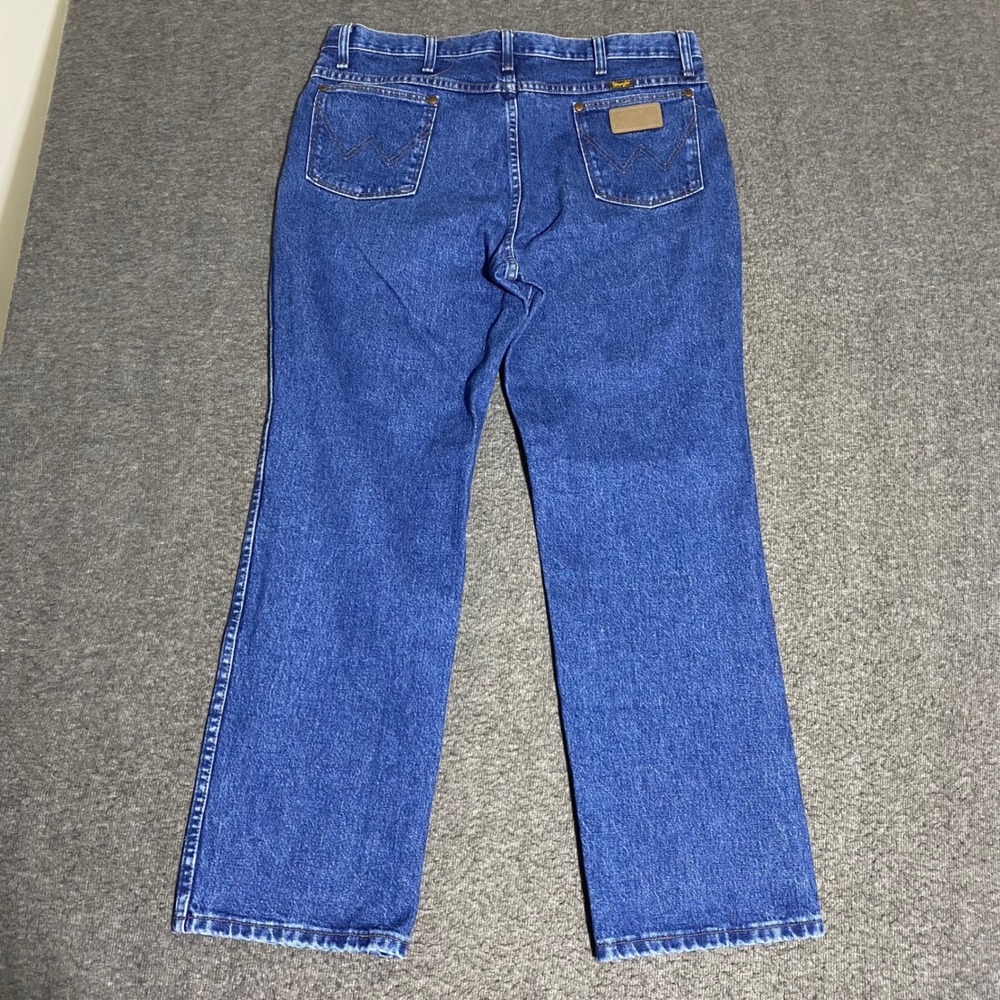 Wrangler Cowboy Cut Slim Fit Jeans 936GBK Blue Denim Mens 38x30 Western Rodeo